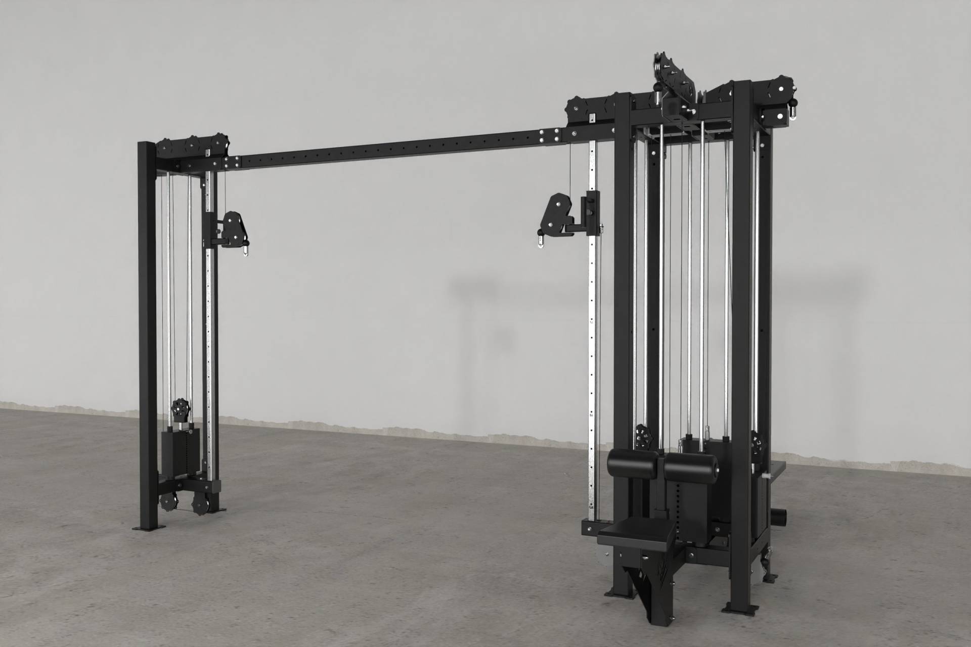 Mighty pulley tower cable crossover